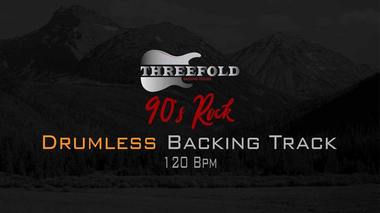 90's Rock Drumless Backing Track 120 BPM (No Drums)