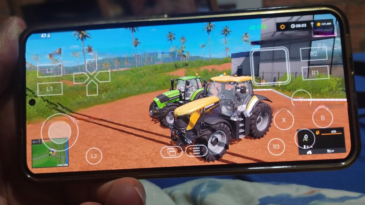 RODEI FS17 NO ANDROID OFFLINE COM MAPA MODS BRASILEIROR EM UM CELULAR SNAPDREGON 8GEN1 (WINLATOR)