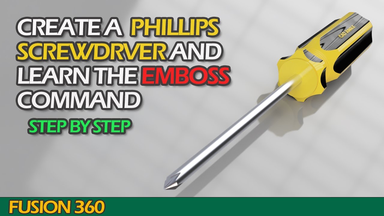 Create a Philips Screwdriver in Autodesk Fusion 360