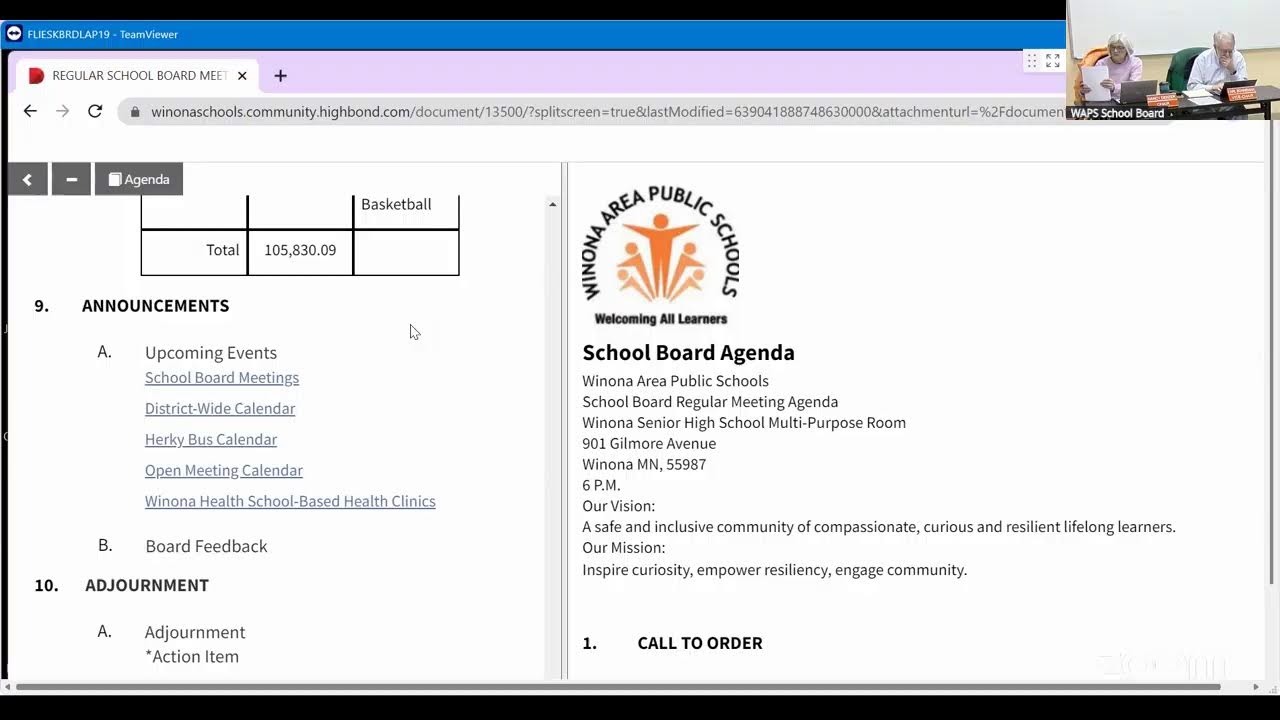 WAPS School Board  Meeting - 2026-01-22