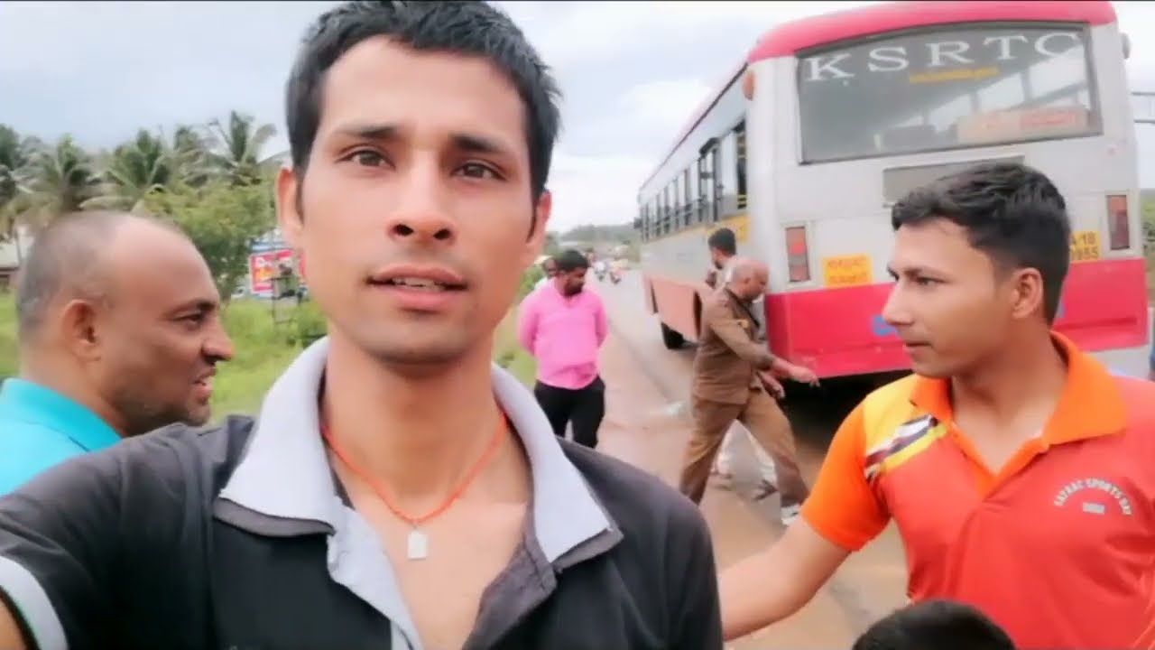 KRSTC BUS 🚍/ ACCIDENT/ Tumkur HIGHWAY /BANGALORE /
