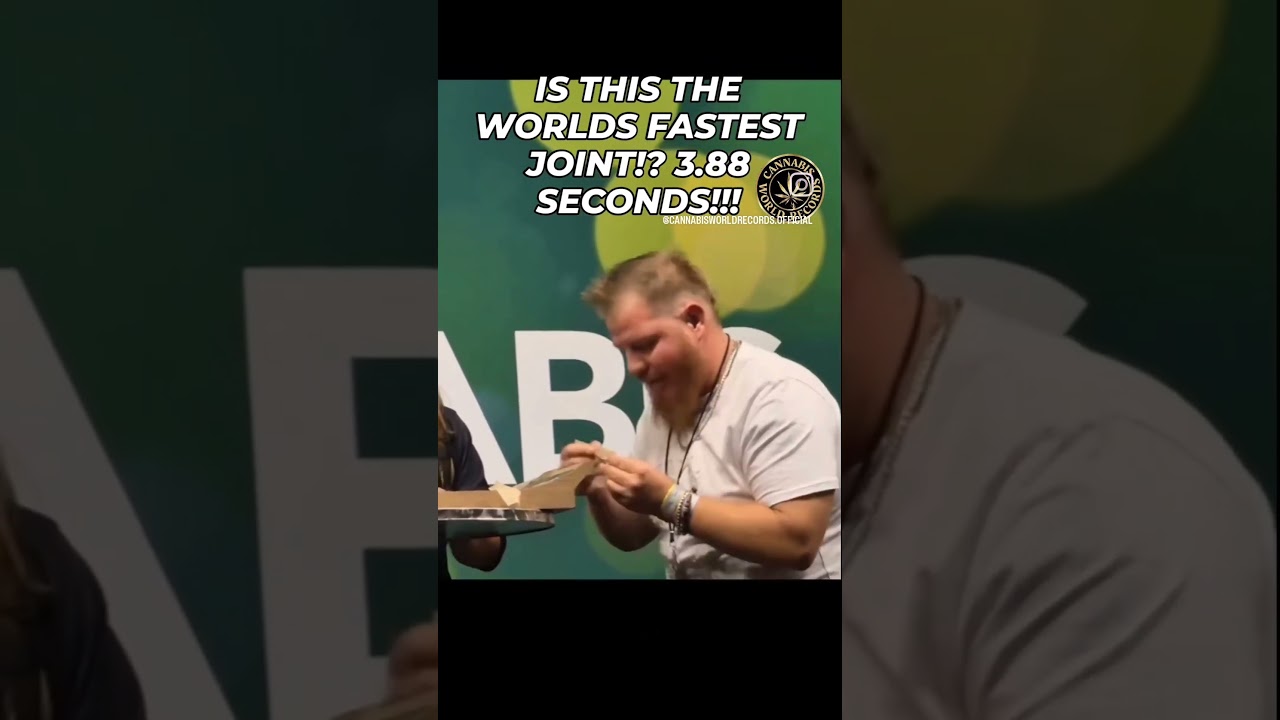 Official World Record !!! 3.88 seconds joint rolled