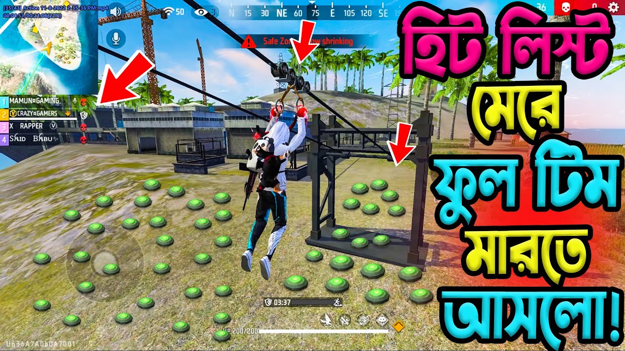 টিমমেট সবাই খতম হিট লিস্ট মেরে ফুল স্কোয়াড রাশ দিলো || Grandmaster impossible survive & push