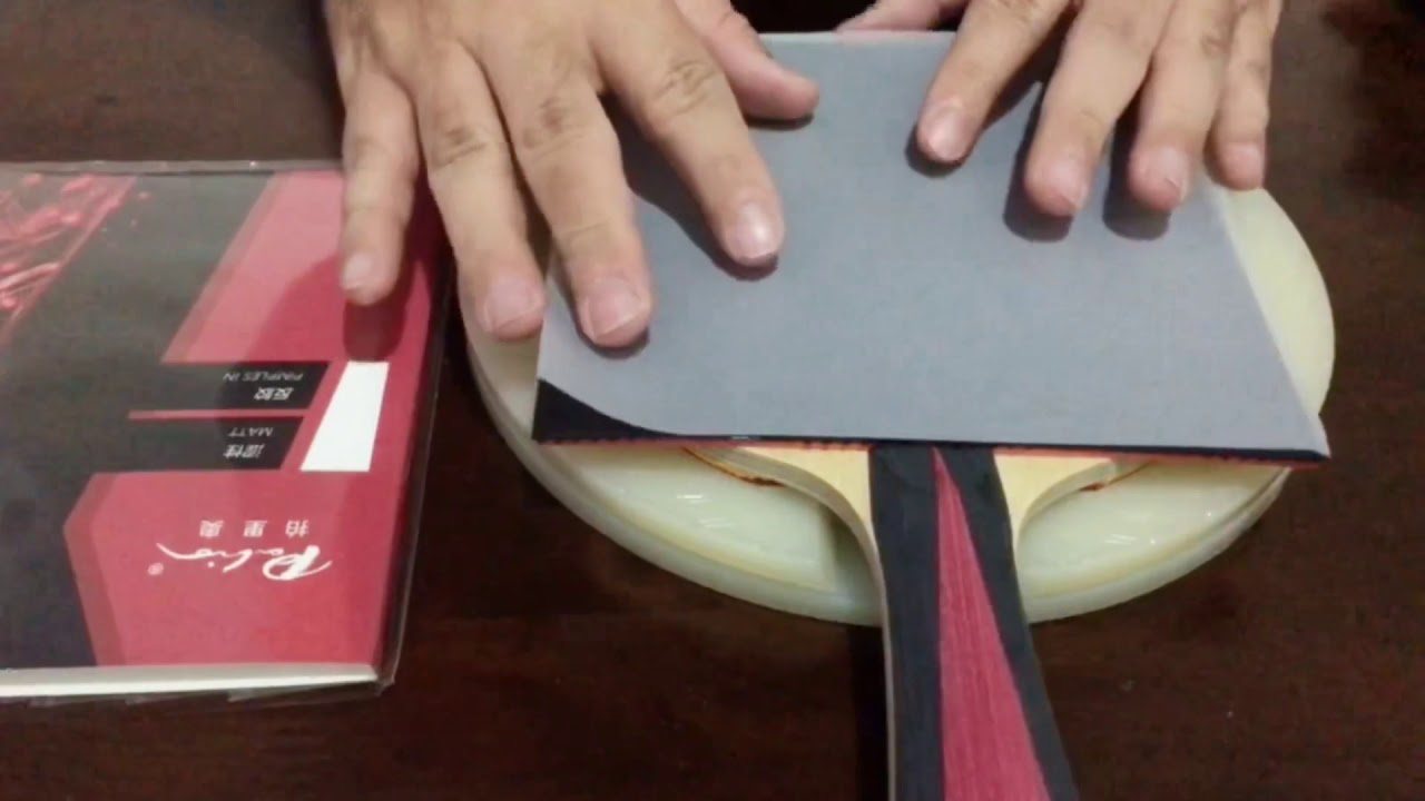 Cutting Ping Pong Rubbers Using Curve Knife ( Surgery’s Blade ) and cutting board, easy and perfect
