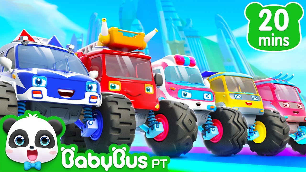 Cinco Super Carros | Carro Desenho | Ve&iacute;culos para Crian&ccedil;as | M&uacute;sicas Infantis | BabyBus Portugu&ecirc;s