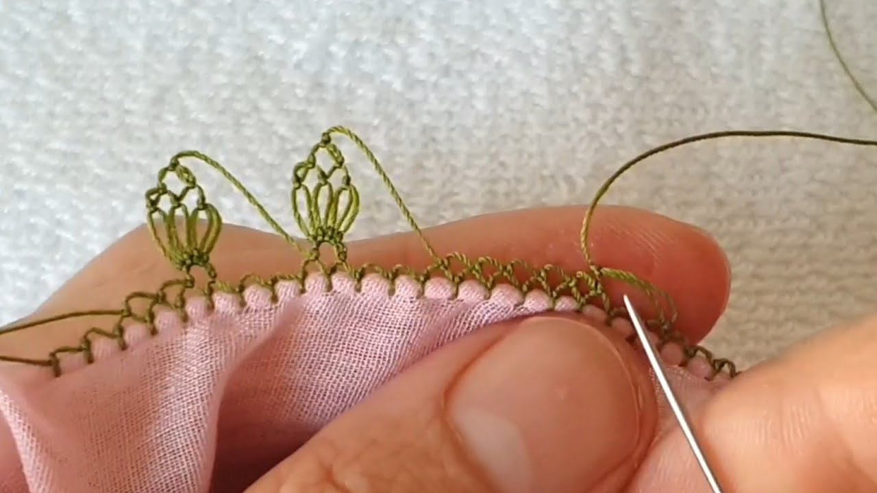 Hem kolay hem çok gösterişli iğne oyası modeli