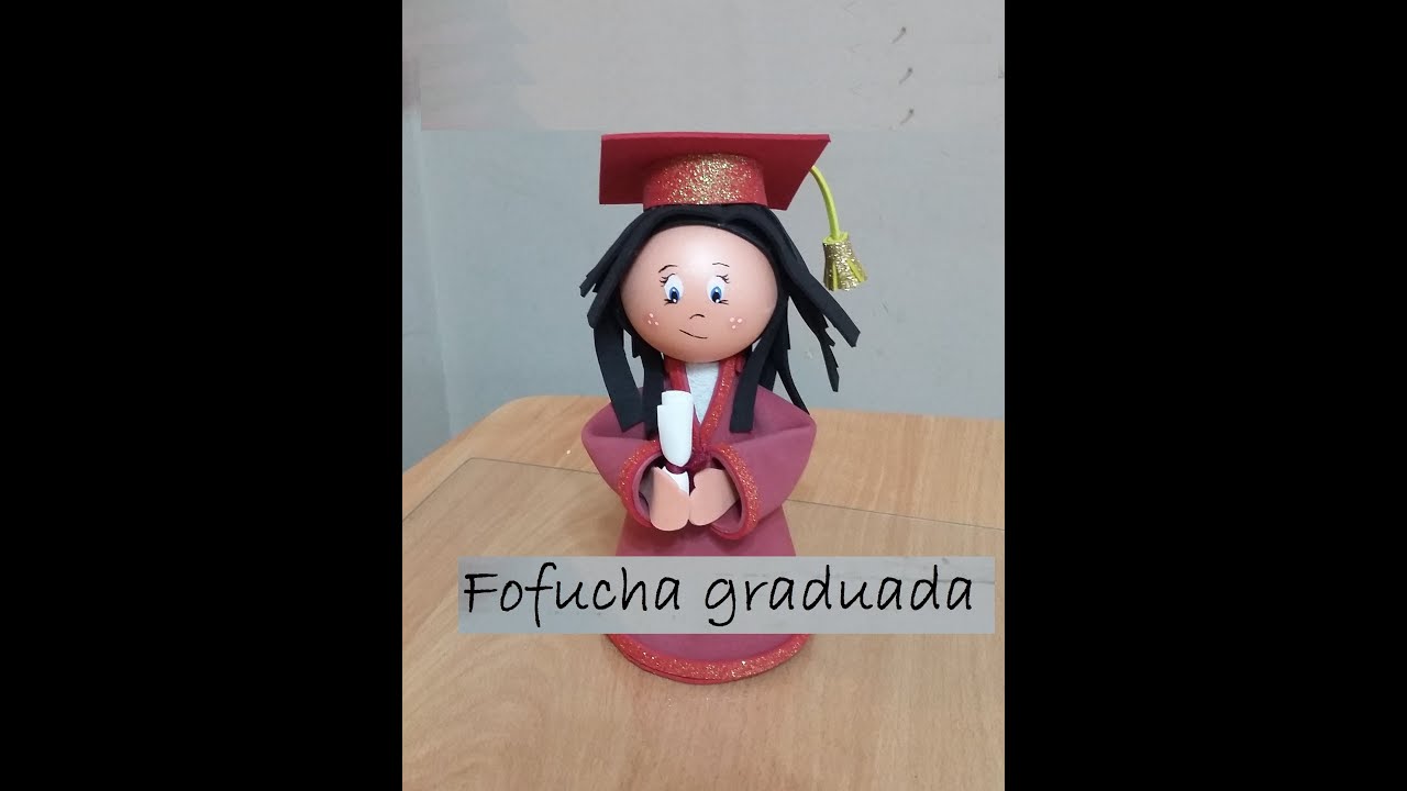 Fofucha Graduada desde cero, recuerdo de graduación
