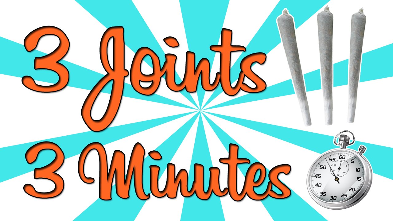 SMOKING 3 JOINTS in 3 MINUTES!!