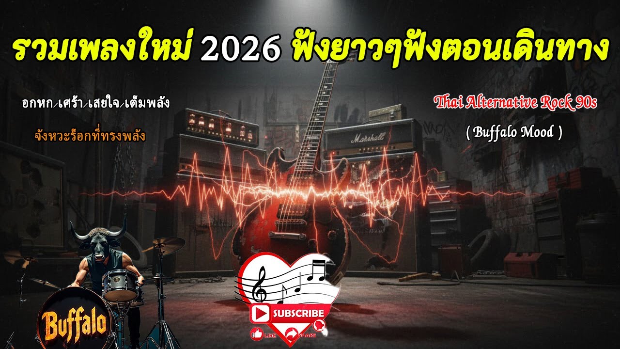🔥รวมเพลงอกหัก เศร้าๆ ใหม่ล่าสุด 2026 ฟังแล้วคิดถึงใครบางคน ฟังยาววๆตอนทำงาน ตอนเดีนทาง |Buffalo Mood