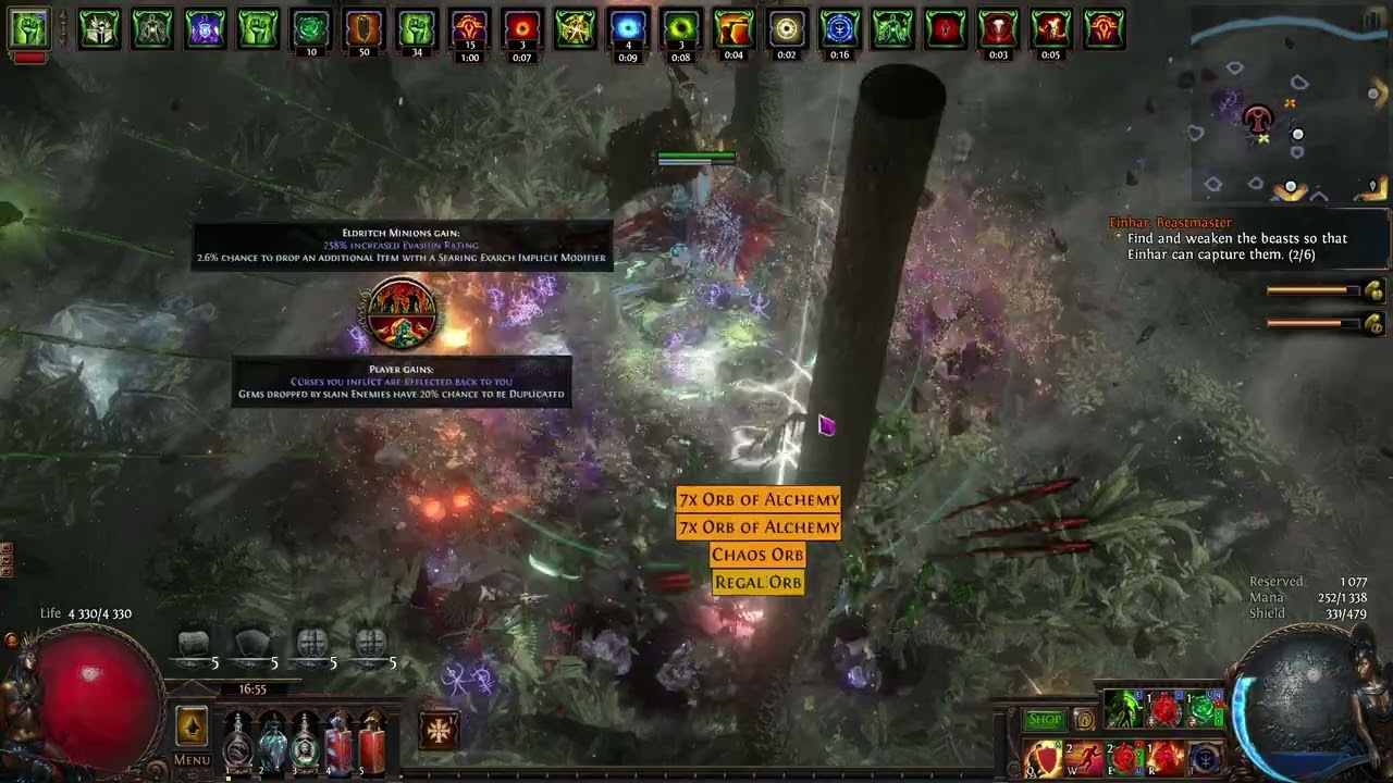 PoE 3.19 chaos BV Witch. Jungle Valley. 40% Delirium