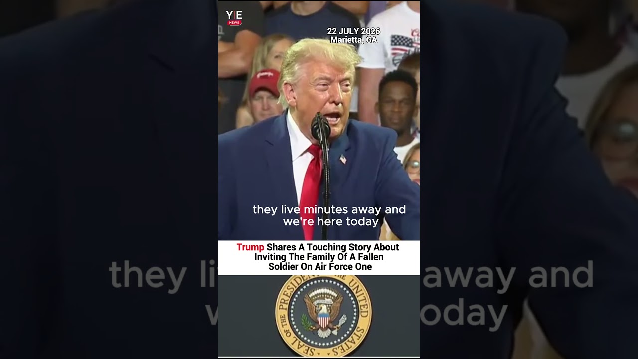Trump Shares A Touching Story About Inviting The Family Of A Fallen Soldier On Air Force One