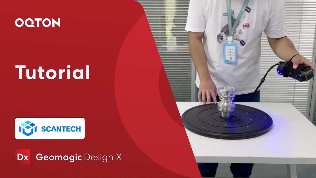 Reverse engineer your turned parts with a SCANTECH SIMSCAN handheld 3D scanner | Geomagic Design X