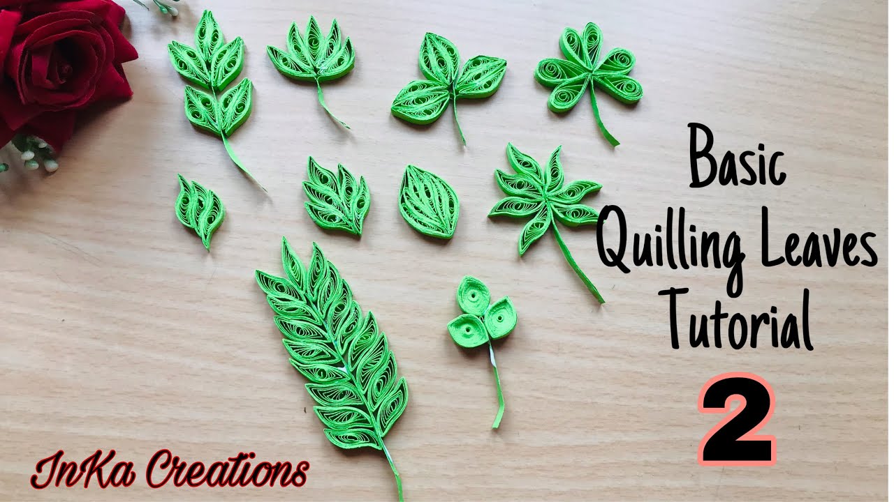 How to make quilling leaves | Paper quilling leaves | Quilled leaf #2