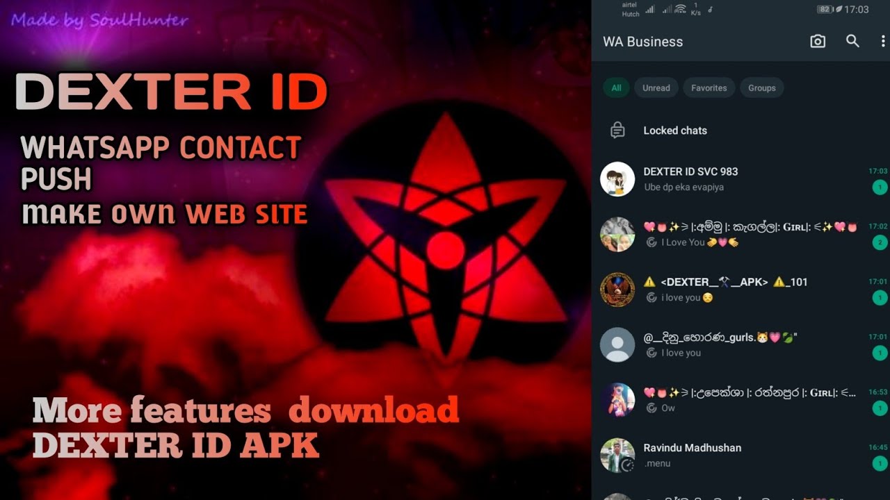 WHATSAPP CONTACT PUSH SRI LANKA VERSION #apk #techdexter #dexter-md #dexter #autorespon #wabot #bot