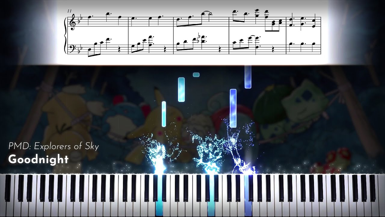 Goodnight - Pokémon Mystery Dungeon: Explorers of Sky | Piano Arrangement w/ Sheet music