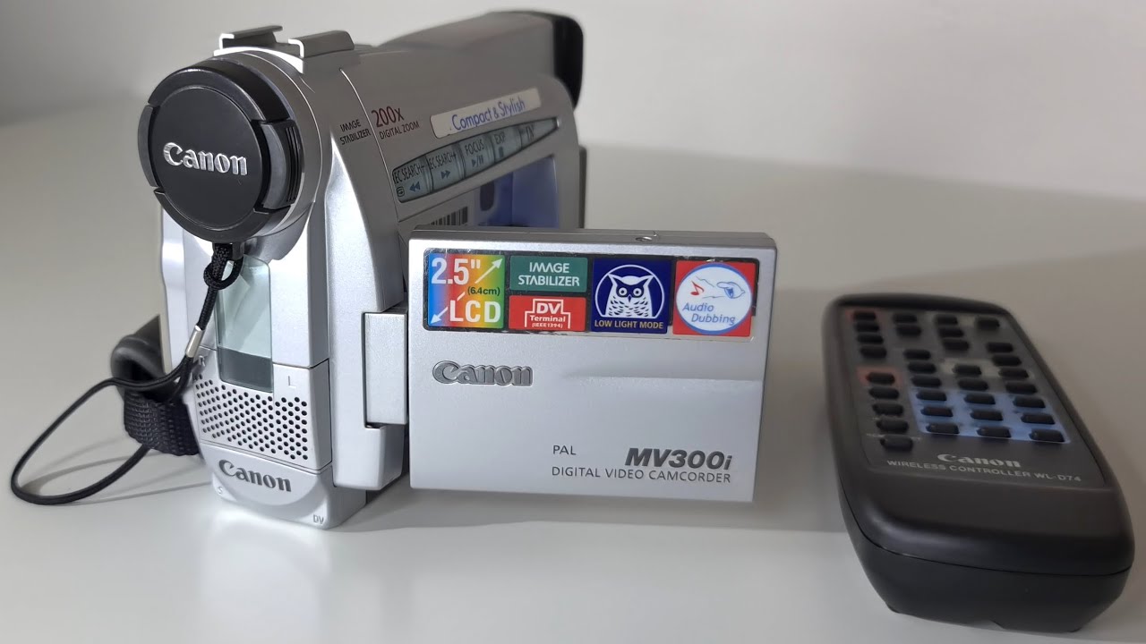 2000 Canon DM-MV300i MiniDV Camcorder Tape Rewind