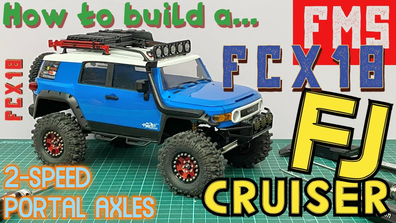 Build: FMS FJ Cruiser FCX18 conversion - 2-speed transmission, portal axles & upgraded electronics!