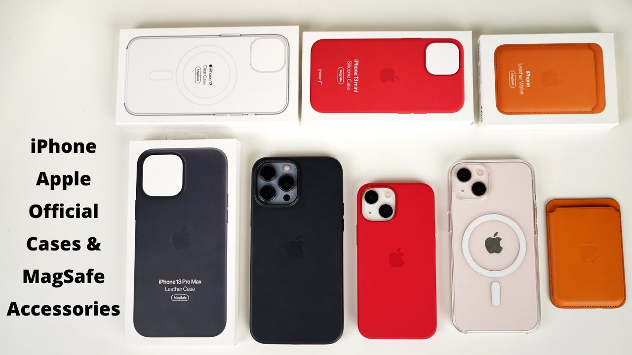 Official Apple Cases iPhone 13 Series | Apple Leather Case, Clear case, Silicon Case, MagSafe Wallet