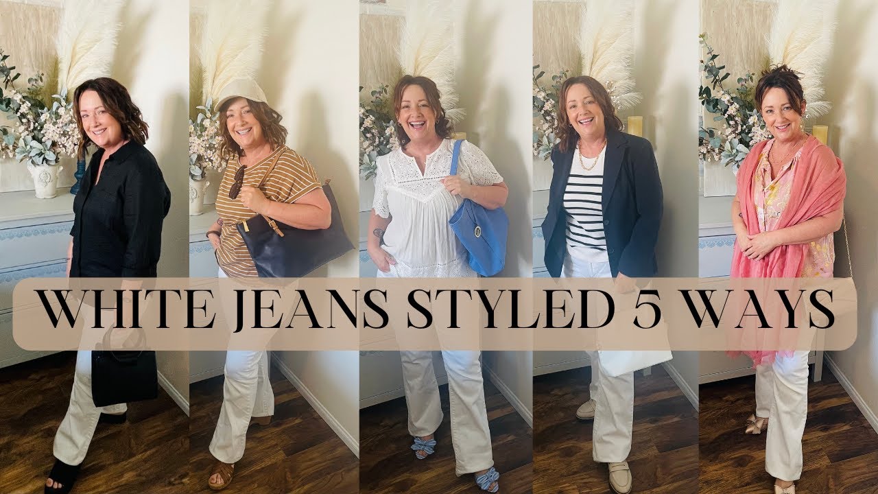 ❤️STYLING WHITE JEANS 5 WAYS ❤️ IN COLLABORATION WITH KIM FROM FINDING MY STYLE❤️