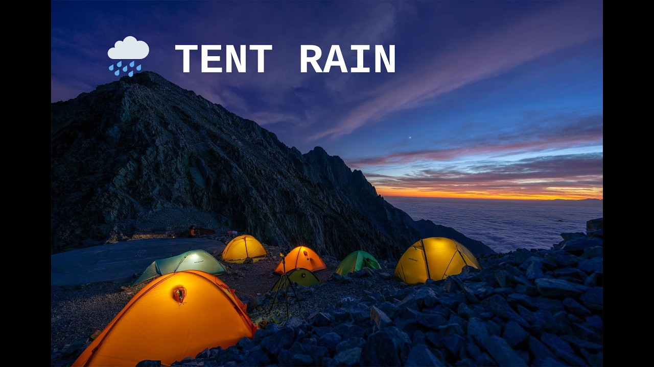 10 Hours Rain on Tent 🌧️ Cozy Camping Sounds for Deep Sleep