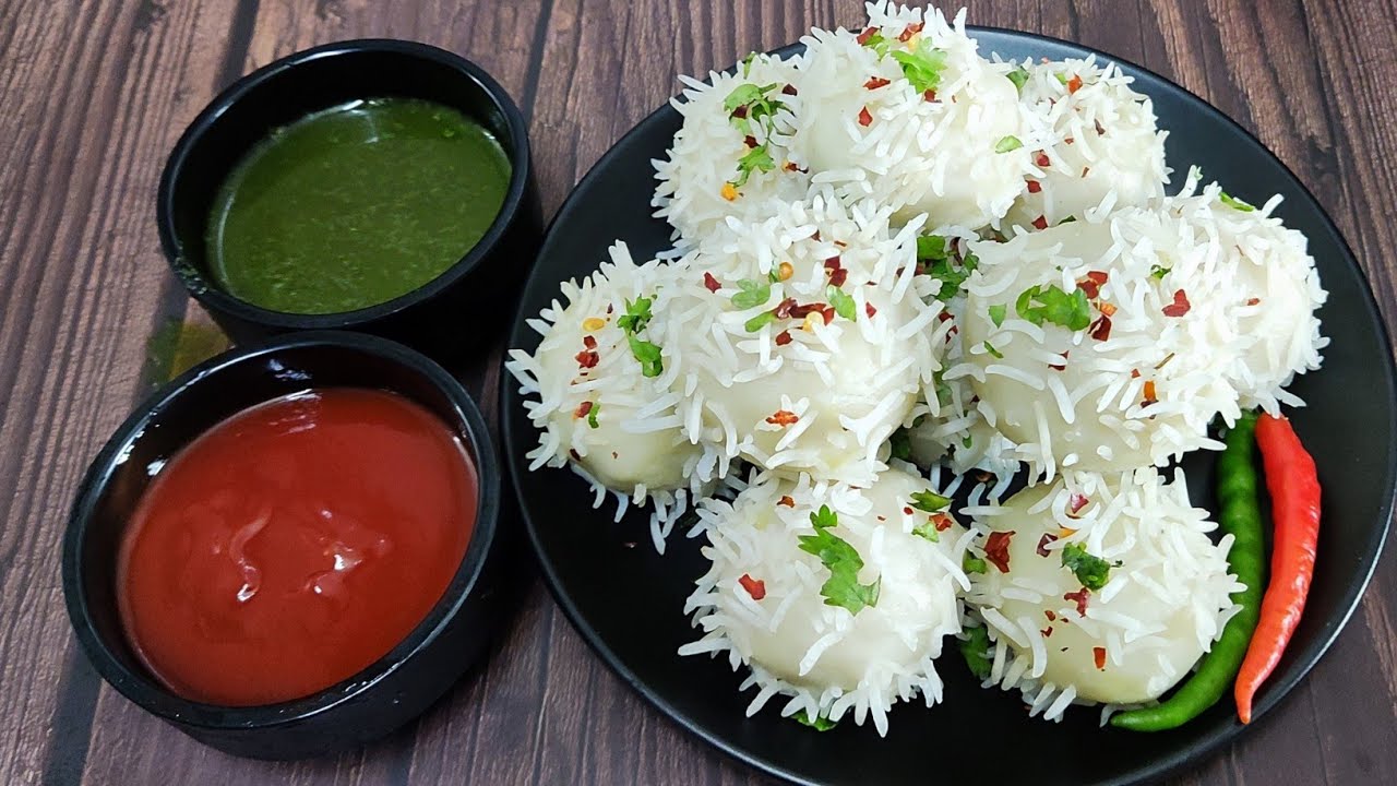 Steamed Stuffed Rice Balls | Healthy Recipe | Stuffed Rice Balls Recipe | Kiran's Zaika
