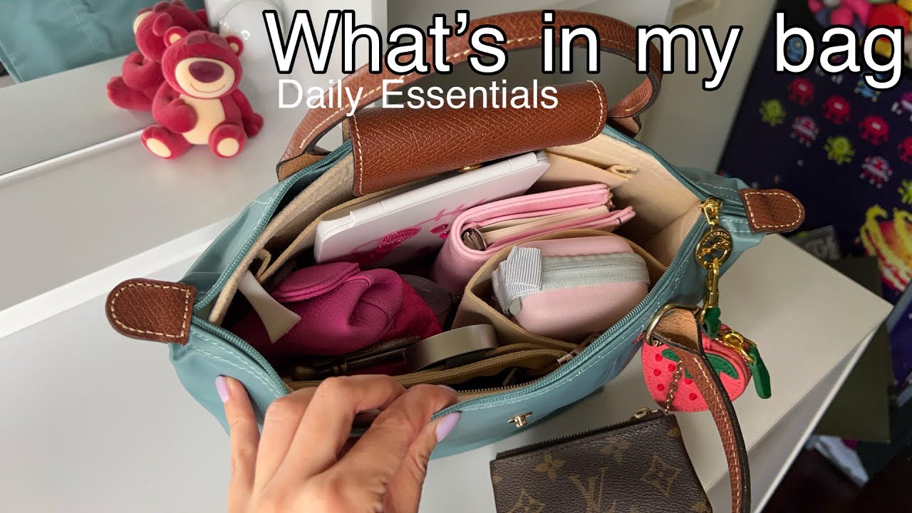 What's in my Bag? 2025 Longchamp Le Pliage tote edition. These are the essentials 