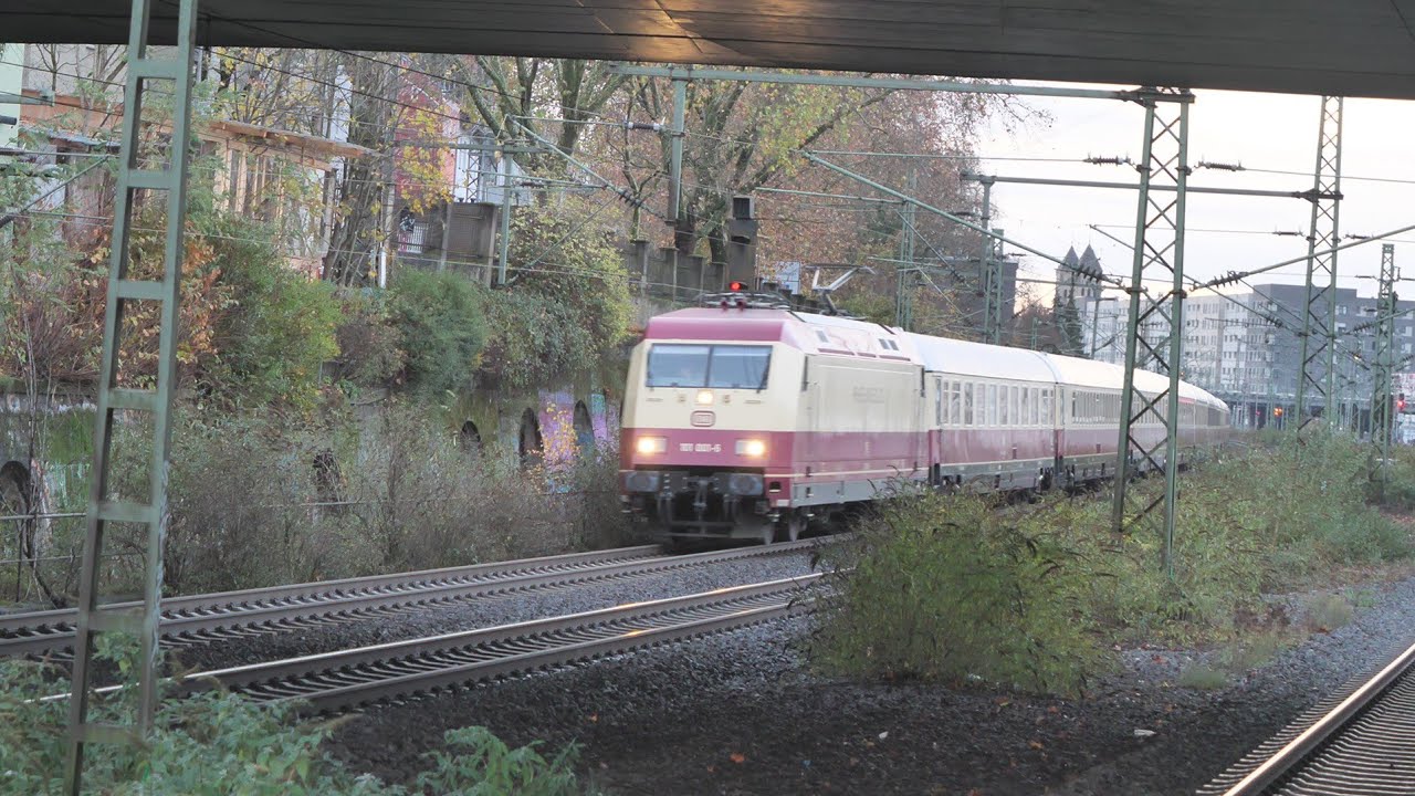 Eisenbahnverkehr in Düsseldorf Zoo Mit Br 401 275 101 403 147 110 462 412 146 408 212 422 402 1429