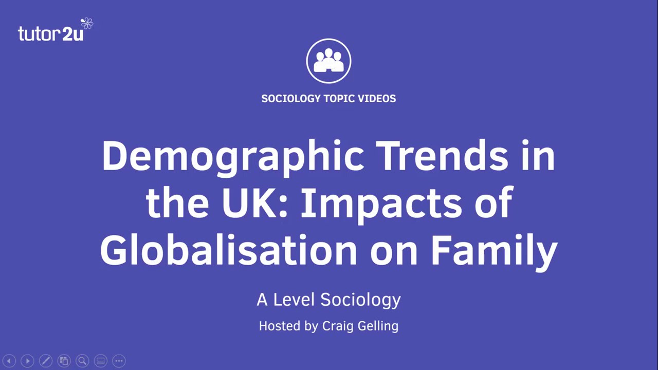Demographic Trends in UK | Impact of Globalisation on Family | A Level Sociology - Families
