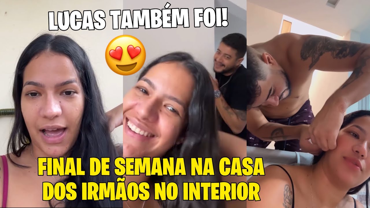 BIA CHAGAS| FINAL DE SEMANA NA CASA DOS IRMÃOS+ LUCAS COLOCOU BRINCO NA ORELHA DA BIA 😍