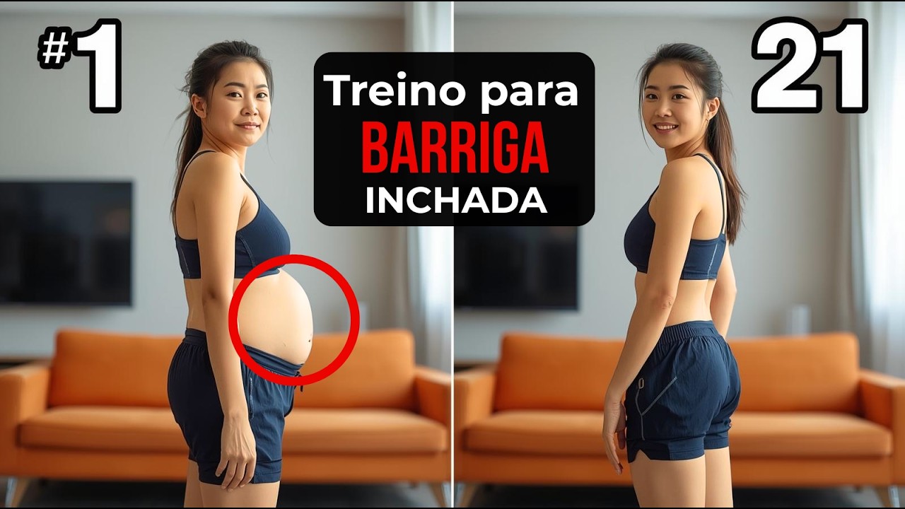 Barriga Inchada:7 Exercícios Simples para Diminuir o Inchaço e a Barriga Inferior [18minutos]