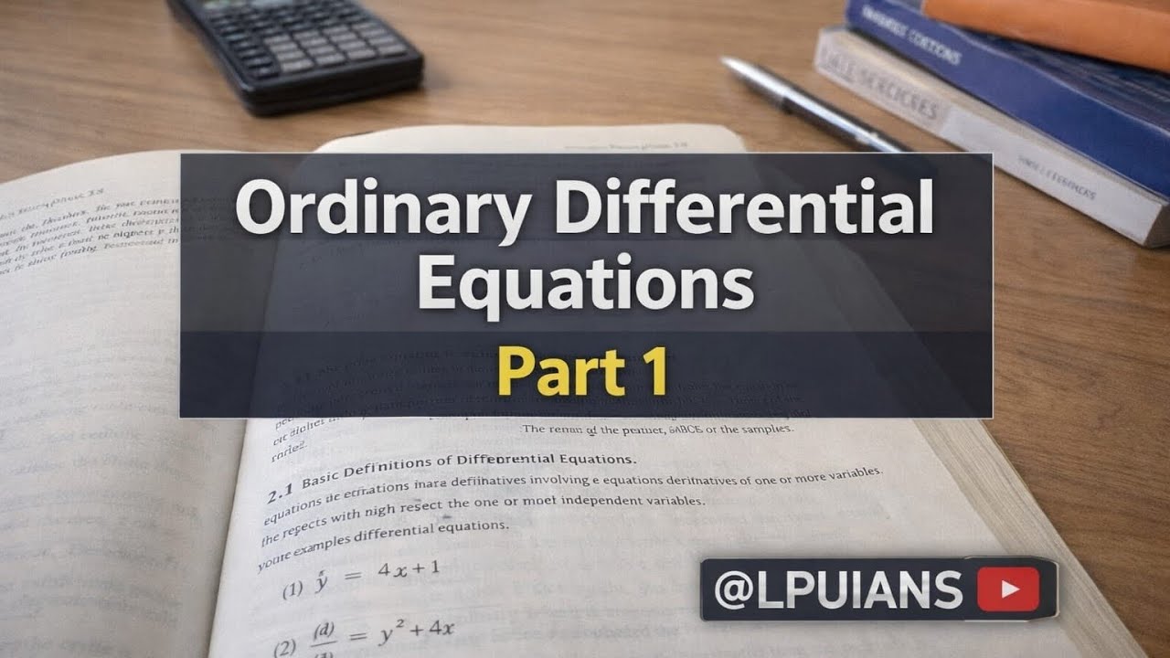 MTH166 Unit 1 Part 1 — Introduction to Differential Equations | LPU BTech Mathematics Explained