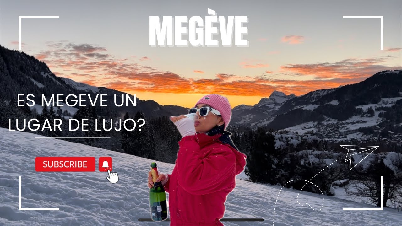 Megève un pueblo tradicional de los Alpes franceses : skiando por primera vez, nieve, caídas ⛄️❄️