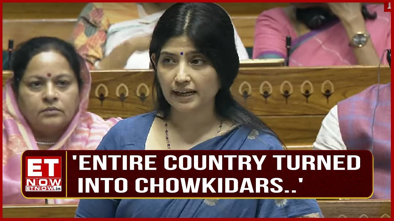 &lsquo;Entire Country Turned Into Chowkidars..:Dimple Yadav Slams NDA Government In Lok Sabha Parliament