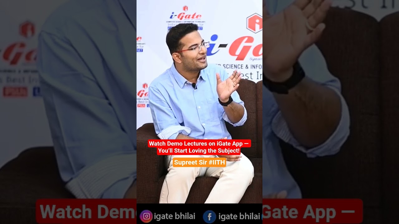 Watch Demo Lectures on iGate App &mdash; You&rsquo;ll Start Loving the Subject! #gate #cse