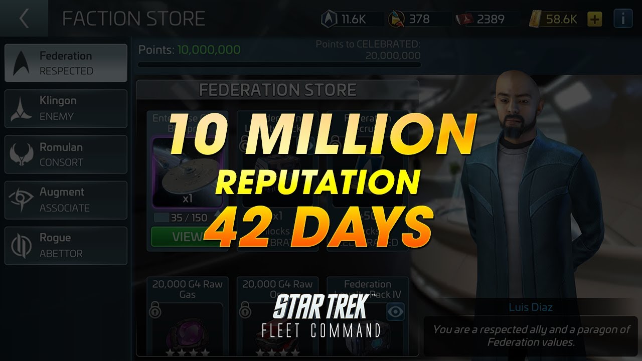 10 Million Reputation, 42 Days  |  How To Hit Milestones in Star Trek Fleet Command