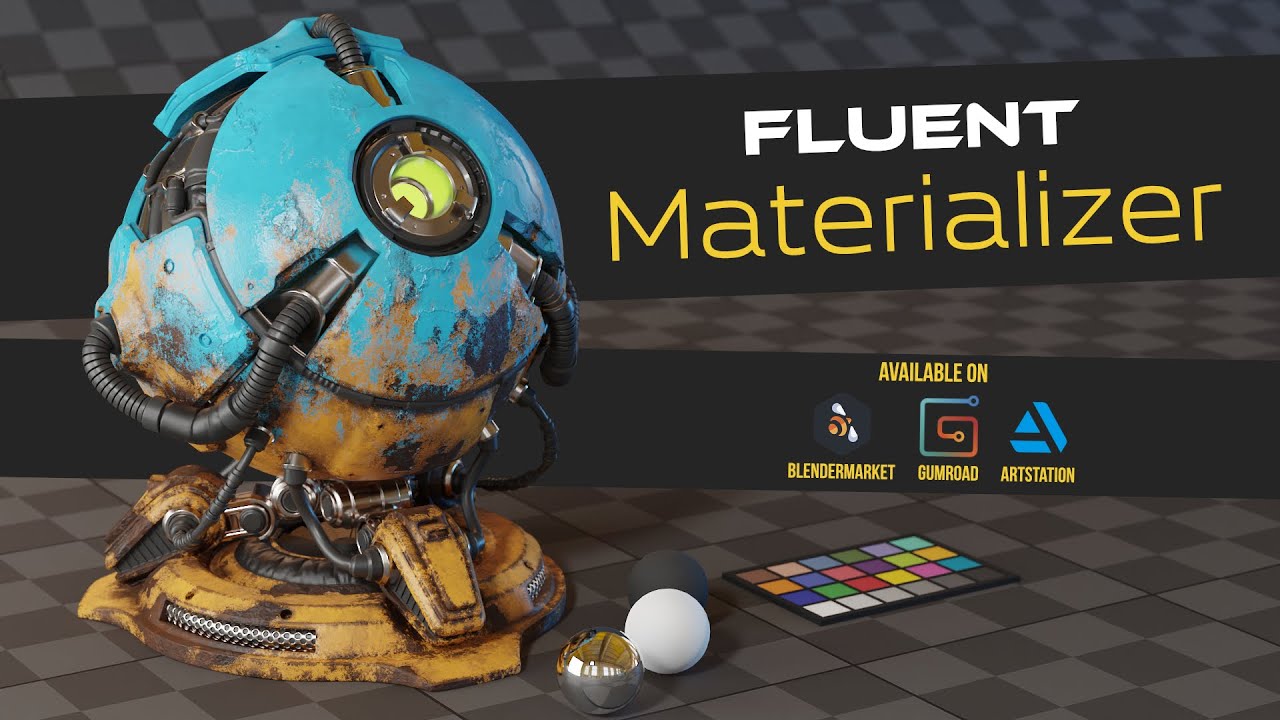 Fluent : Materializer - Procedural texture - Blender add-on