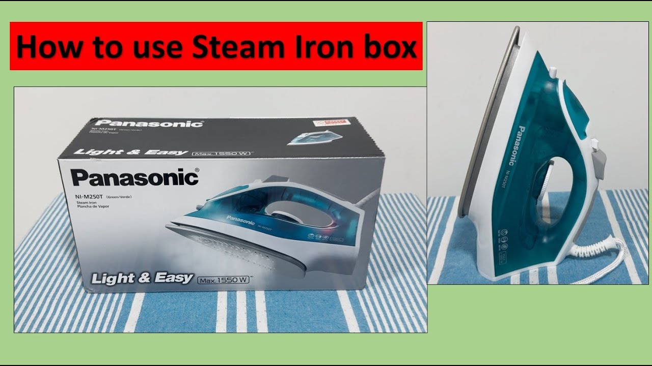 Say Goodbye to Wrinkles! Panasonic NI-M250T Steam Iron Unboxing & Full Demo 🔥 | Best Iron