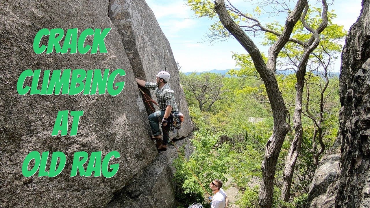 Crack Climbing at Old Rag in Virginia