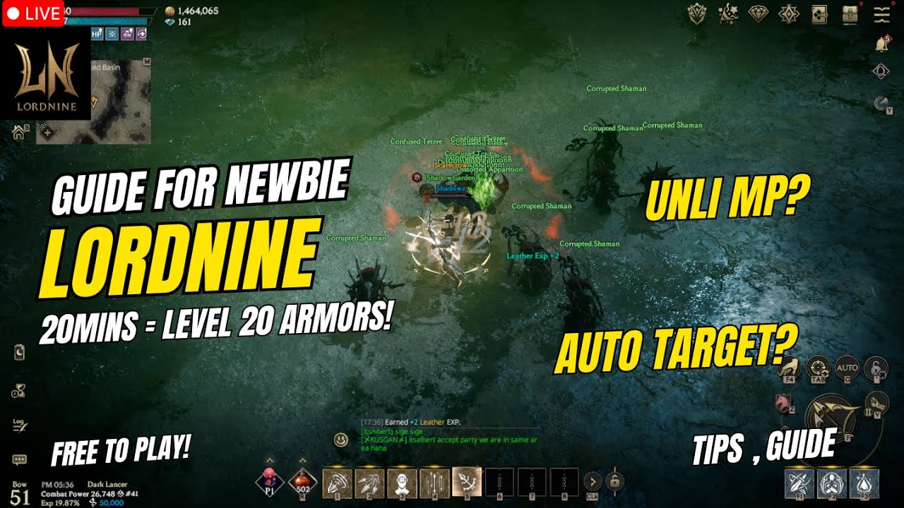 LORDNINE : INFINITE CLASS | Boost Armor Level Fast! Unli MP? Auto Target? ( Tagalog )