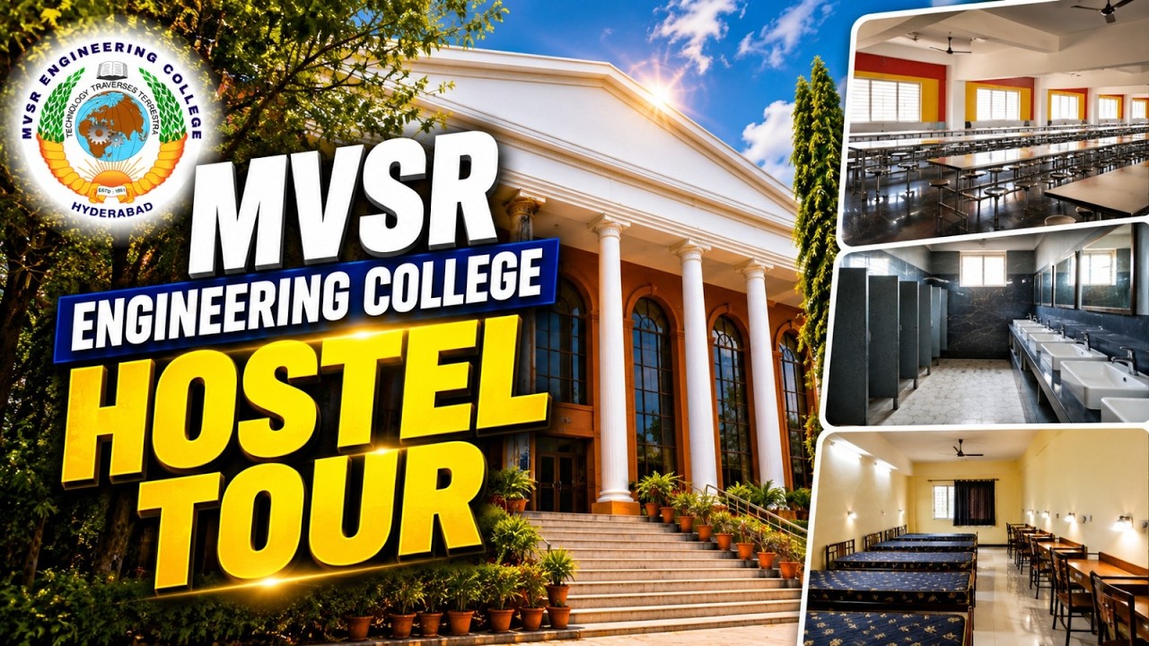 MVSR Engineering College Hostel Tour: Safety, Food, Gym & Room Variations | MVSREC