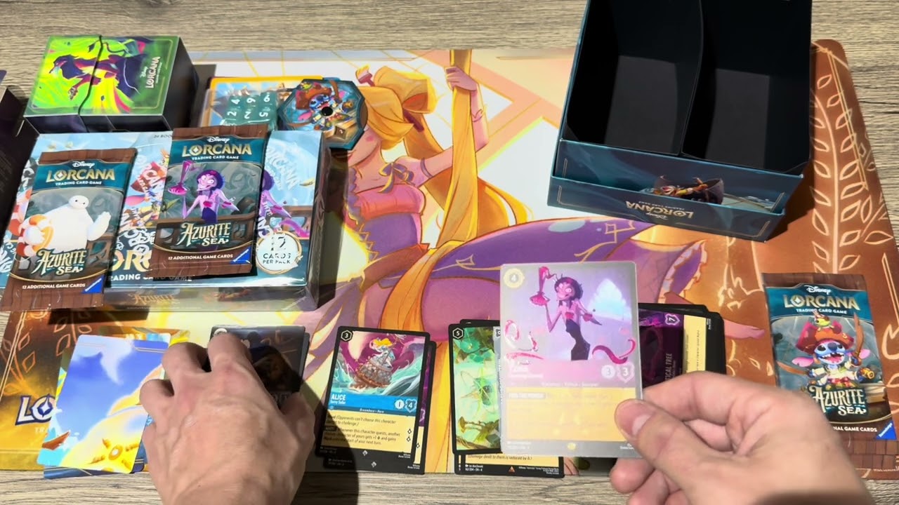 Disney Lorcana Set 6 Azurite Sea Booster Box + Trove Opening!