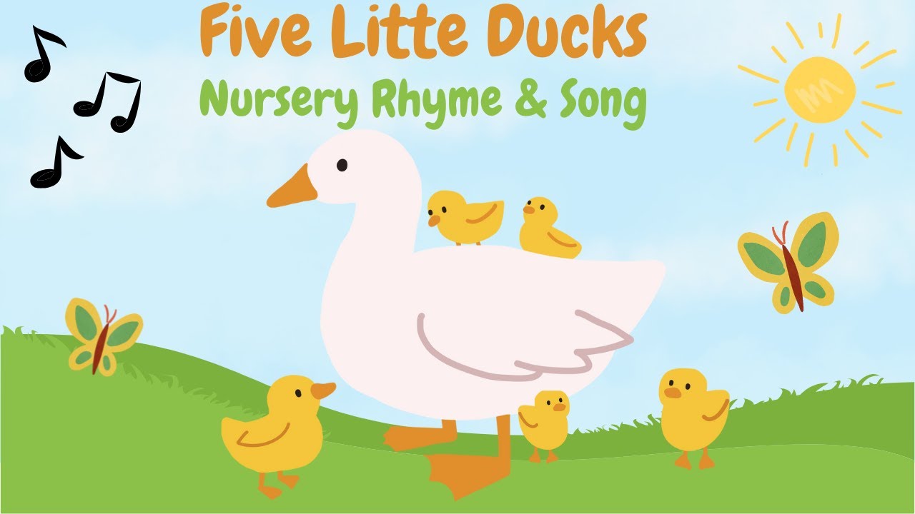 Five little ducks nursery rhyme