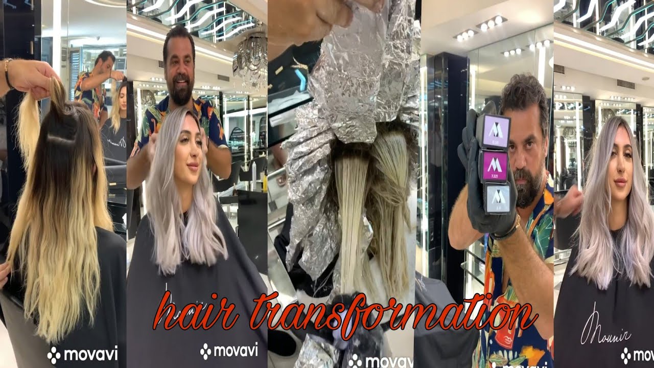 Hair transformation #by mounir ||risingmounir|| worldisforhairdresser||mounir product|| hair design