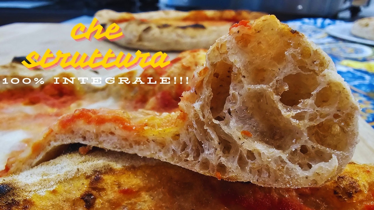 Pizza integrale 100% con autolisi e impasto a mano | Ricetta completa