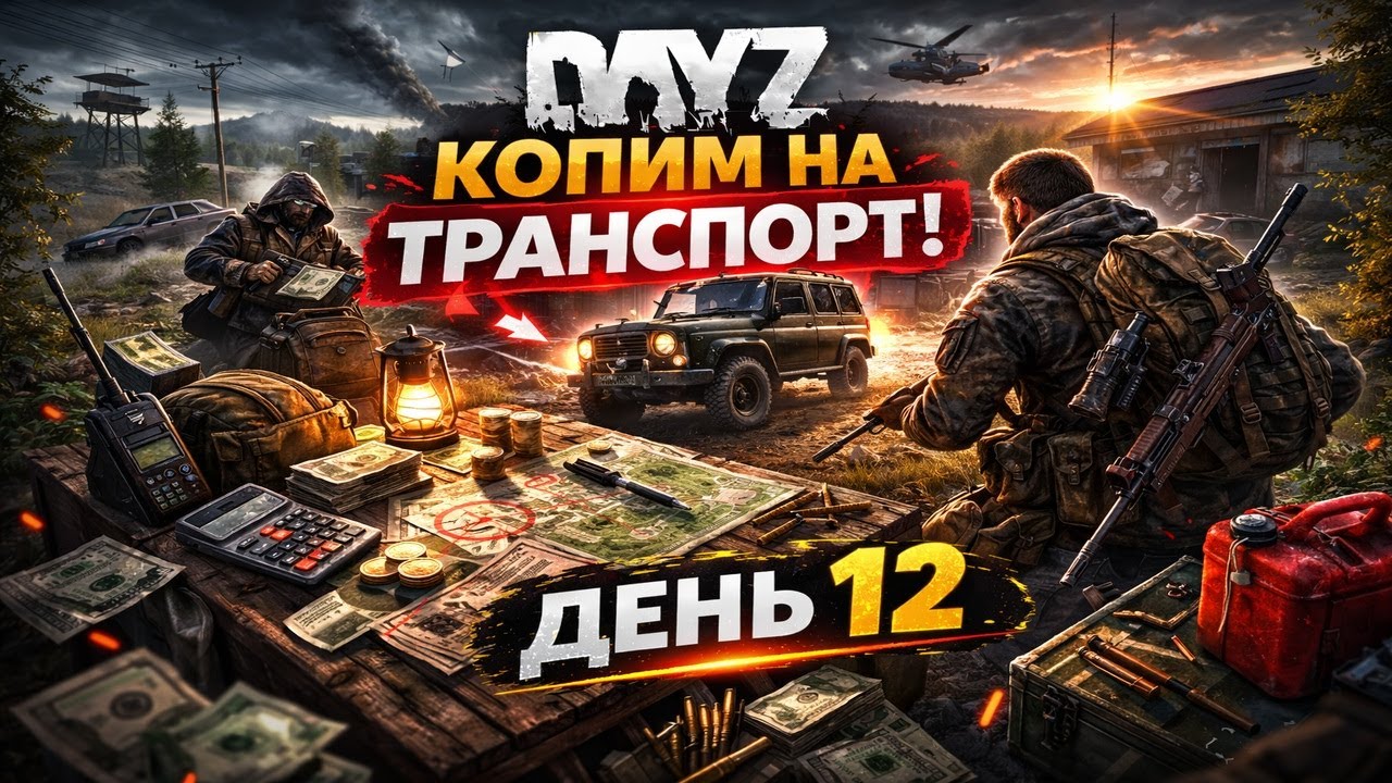 День 12 в DayZ — копим на транспорт и выживаем любой ценой
