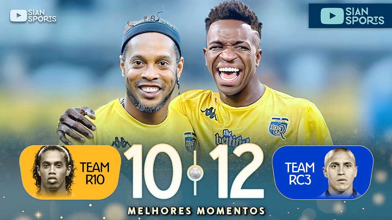 ВИНИ-МЛАДШИЙ И РОНАЛДИНЬО УСТАЛИ ШОУ С ДРИБЛАМИ, ГОЛАМИ И ВОЛШЕБНЫМИ ПЕРЕДАЧАМИ В ДРУЖЕСТВЕННОМ МАТЧ