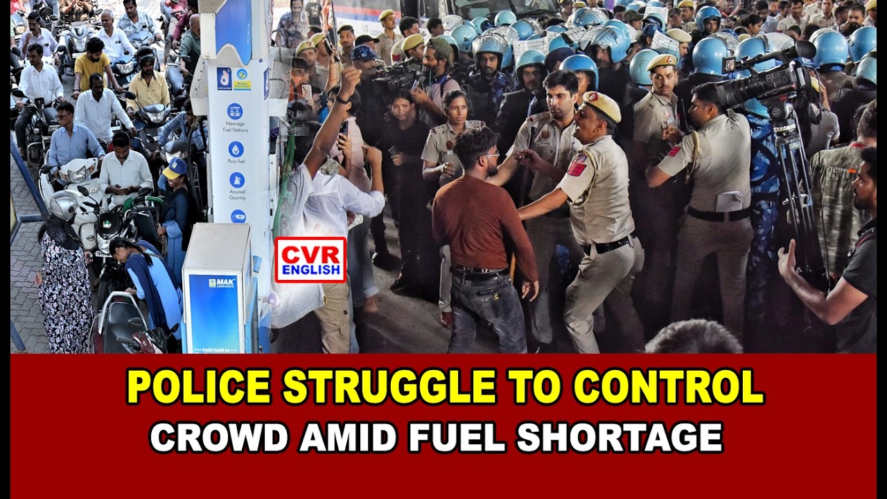 Long Queues, Late-Night Chaos as Petrol Crisis Hits Ranga Reddy District | CVR ENGLISH