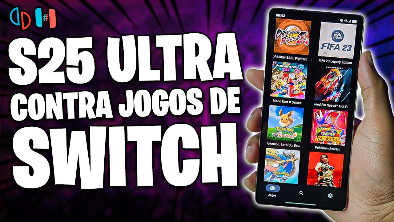 GALAXY S25 ULTRA contra JOGOS de SWITCH! | Snapdragon 8 Elite | Pokémon, Zelda BOTW, The Witcher 3