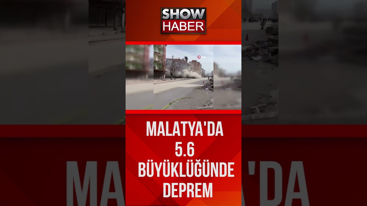 Malatya'da 5.6 b&uuml;y&uuml;kl&uuml;ğ&uuml;nde deprem meydana geldi