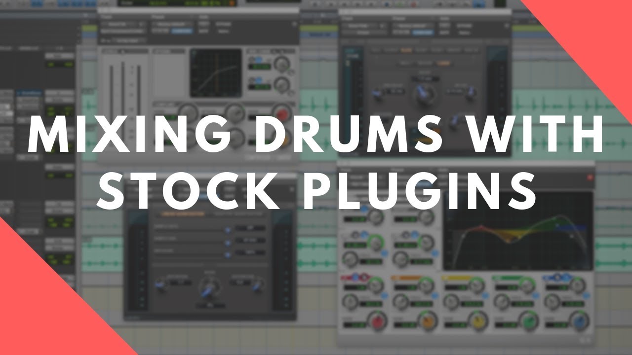 Mixing DRUMS Using Pro Tools STOCK PLUGINS - Step By Step